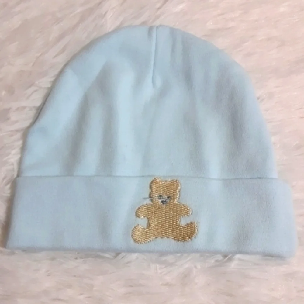 🛍Embroidered Teddy Bear Soft Cap-Size 3-6 Mos